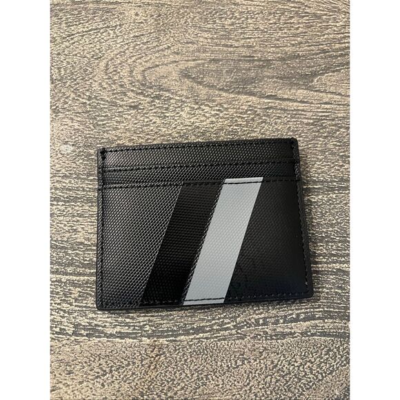 Armani Exchange Card Holder with Monogram and Stripes - Picture 1 of 11
